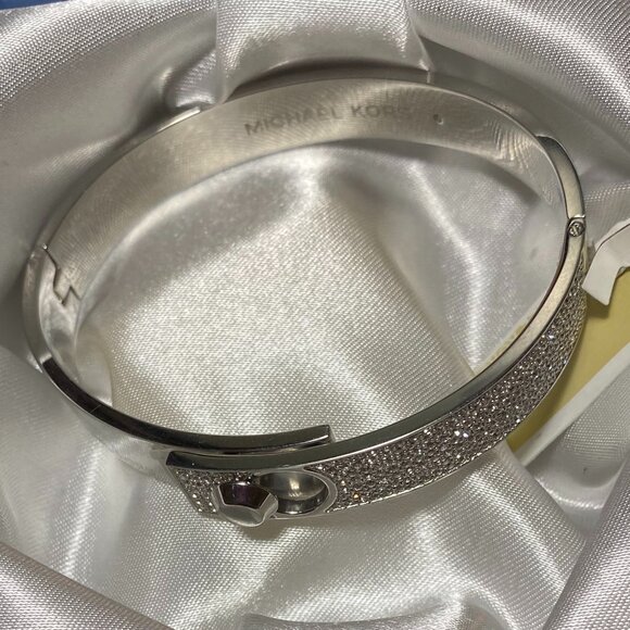 Michael Kors Heritage Crystal Pave Bangle Bracelet - Picture 1 of 4